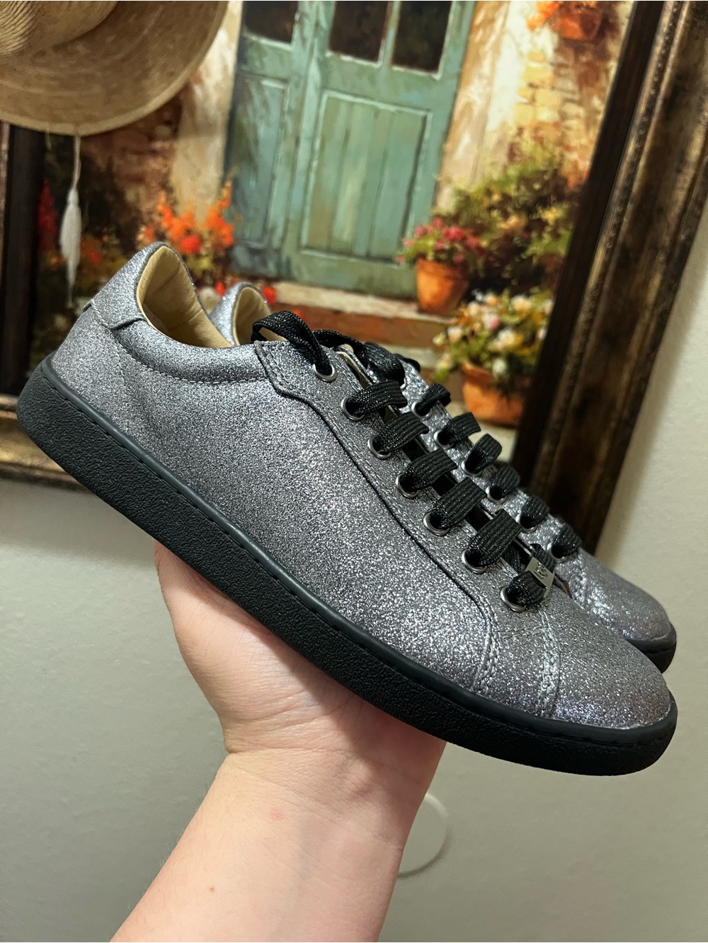 UGG Australia Milo Metallic Black Gunmetal Sneakers